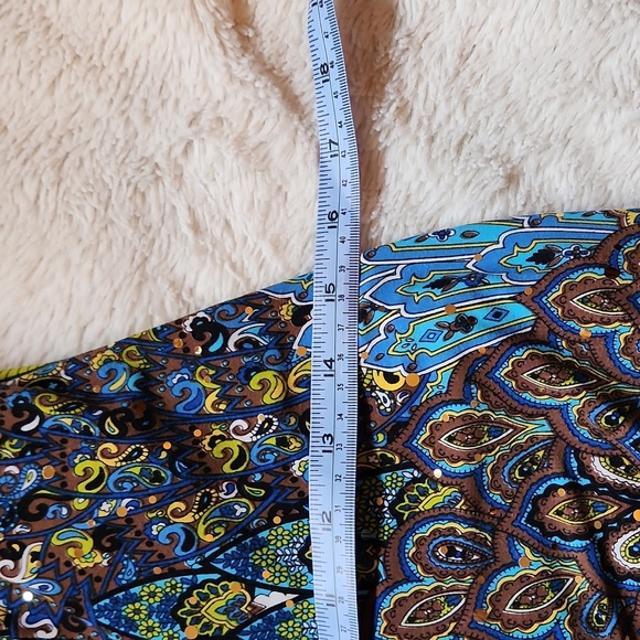 Joseph Ribkoff Peacock Dress - Picture 5 of 6